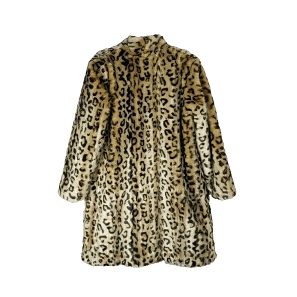 ~~SOLD~~~NWT-Donna Salyers Signature Leopard Faux Fur Coat - Picture 8 of 8